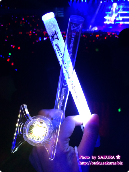 X JAPAN WORLD TOUR 2015-2016 IN JAPAN 横浜アリーナ　12/3 　昔のツアーのペンライトを電池交換した