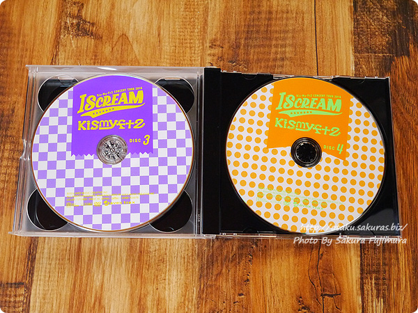 キスマイ初回生産限定盤DVD Kis-My-Ft2「CONCERT TOUR 2016 I SCREAM」 DISC3、DISC4盤面